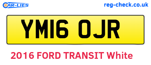 YM16OJR are the vehicle registration plates.