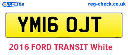 YM16OJT are the vehicle registration plates.