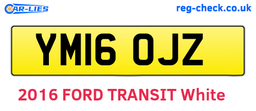 YM16OJZ are the vehicle registration plates.