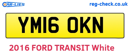 YM16OKN are the vehicle registration plates.