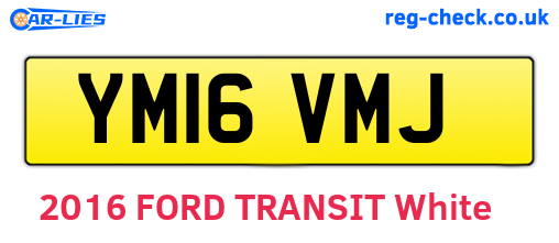 YM16VMJ are the vehicle registration plates.
