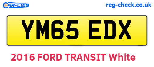 YM65EDX are the vehicle registration plates.