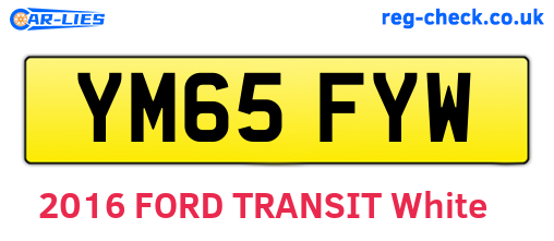 YM65FYW are the vehicle registration plates.