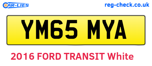 YM65MYA are the vehicle registration plates.