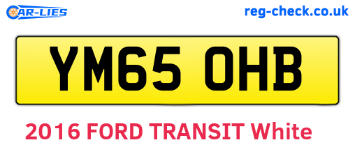 YM65OHB are the vehicle registration plates.