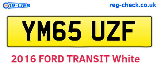 YM65UZF are the vehicle registration plates.