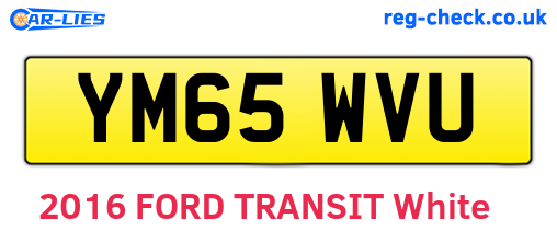 YM65WVU are the vehicle registration plates.