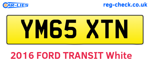 YM65XTN are the vehicle registration plates.