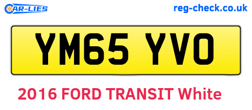 YM65YVO are the vehicle registration plates.