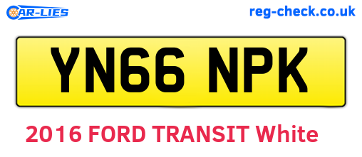 YN66NPK are the vehicle registration plates.