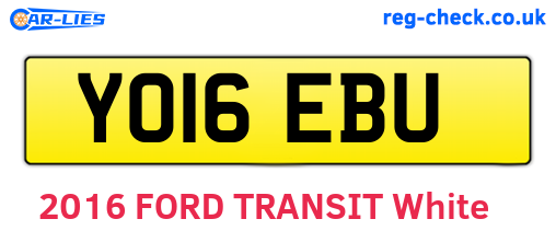 YO16EBU are the vehicle registration plates.