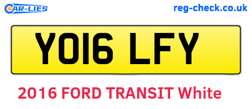 YO16LFY are the vehicle registration plates.