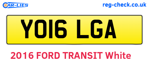 YO16LGA are the vehicle registration plates.