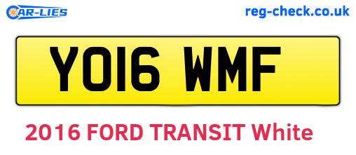 YO16WMF are the vehicle registration plates.