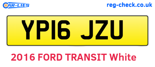 YP16JZU are the vehicle registration plates.