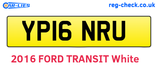 YP16NRU are the vehicle registration plates.