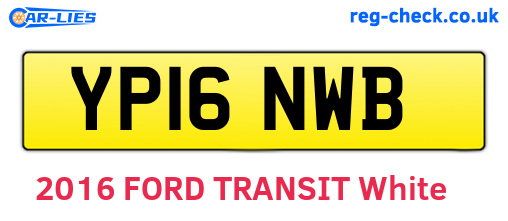 YP16NWB are the vehicle registration plates.