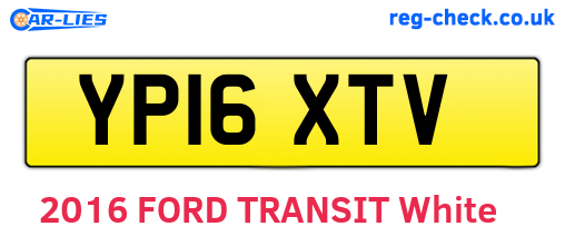 YP16XTV are the vehicle registration plates.