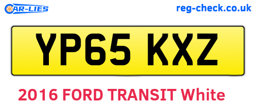 YP65KXZ are the vehicle registration plates.