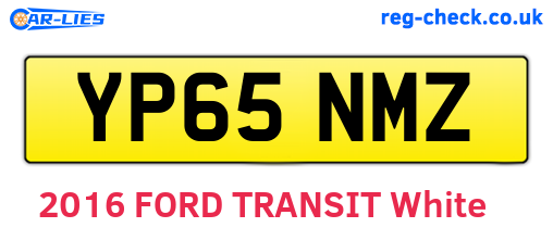 YP65NMZ are the vehicle registration plates.