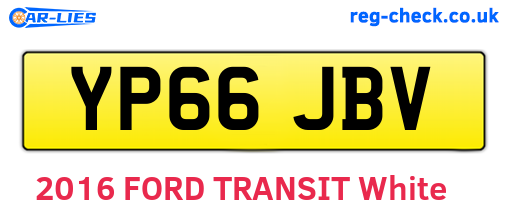 YP66JBV are the vehicle registration plates.