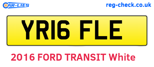 YR16FLE are the vehicle registration plates.