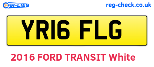 YR16FLG are the vehicle registration plates.