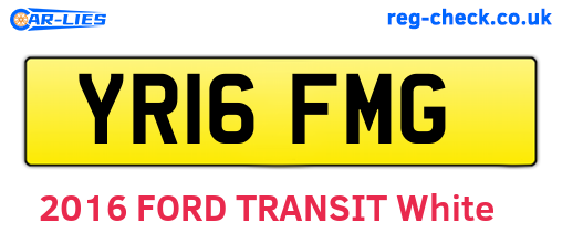 YR16FMG are the vehicle registration plates.