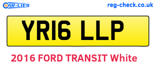 YR16LLP are the vehicle registration plates.