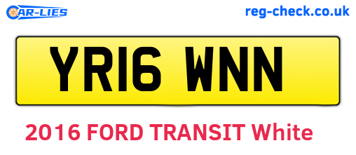 YR16WNN are the vehicle registration plates.