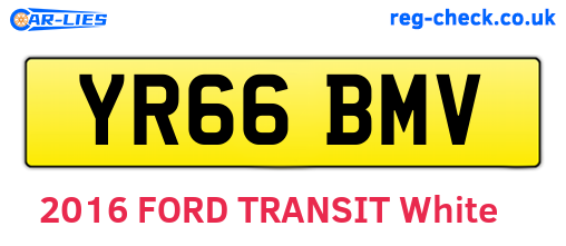 YR66BMV are the vehicle registration plates.