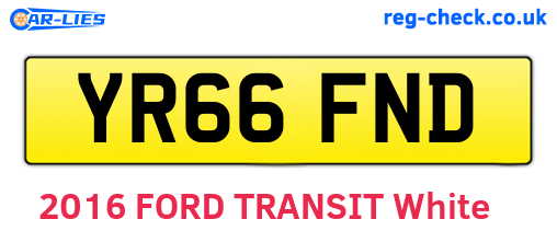 YR66FND are the vehicle registration plates.