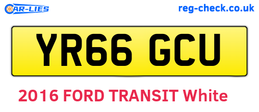 YR66GCU are the vehicle registration plates.
