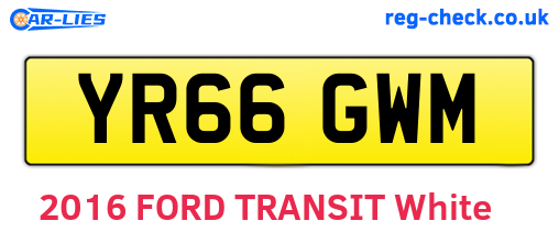 YR66GWM are the vehicle registration plates.
