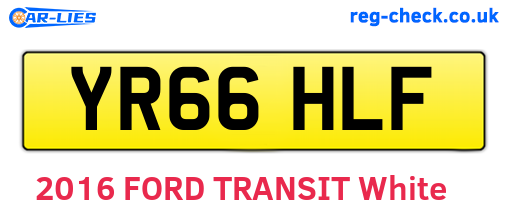 YR66HLF are the vehicle registration plates.
