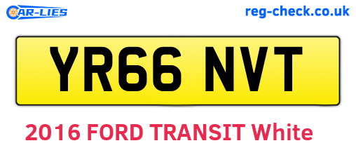 YR66NVT are the vehicle registration plates.