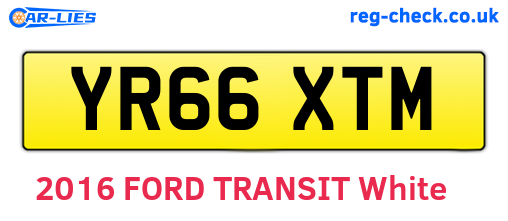 YR66XTM are the vehicle registration plates.