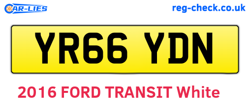 YR66YDN are the vehicle registration plates.