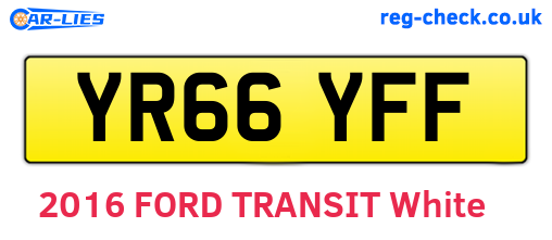 YR66YFF are the vehicle registration plates.