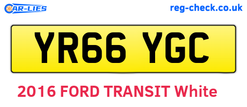 YR66YGC are the vehicle registration plates.