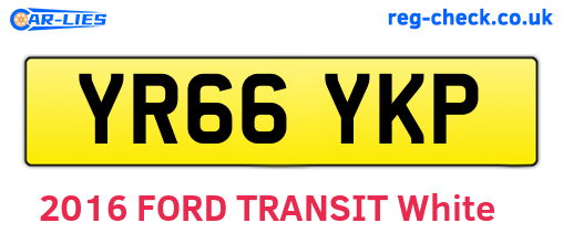 YR66YKP are the vehicle registration plates.