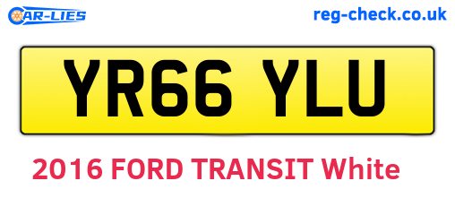 YR66YLU are the vehicle registration plates.
