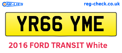 YR66YME are the vehicle registration plates.