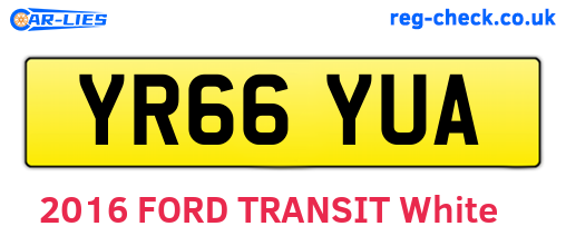 YR66YUA are the vehicle registration plates.