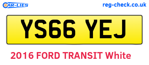 YS66YEJ are the vehicle registration plates.