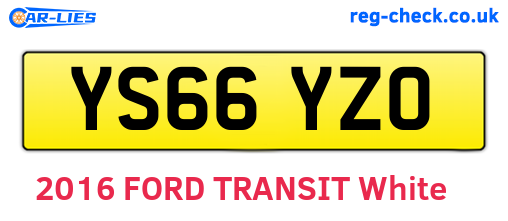YS66YZO are the vehicle registration plates.
