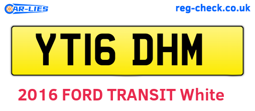 YT16DHM are the vehicle registration plates.