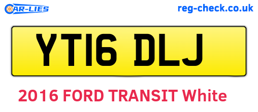 YT16DLJ are the vehicle registration plates.
