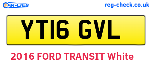 YT16GVL are the vehicle registration plates.