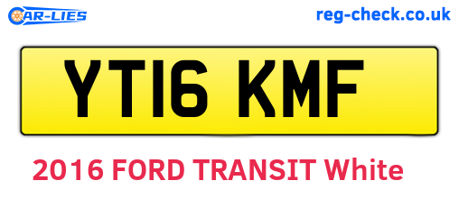 YT16KMF are the vehicle registration plates.
